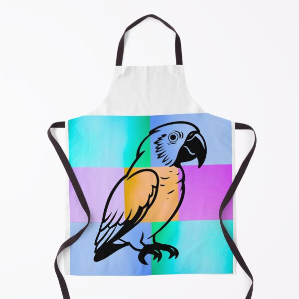 Item preview, Colorful Parrot Silhouette on Vibrant Pop Art Gradient Panels designed and sold by Fredster1966.