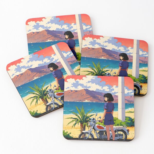 Item preview, Antalya Turkey Retro Anime Girl 80s Vintage Travel designed and sold by Retro-Anime9.