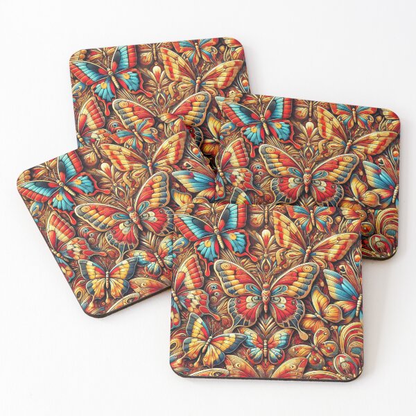 Item preview, ABSTRACT COLORFUL INTRICATE BUTTERFLY DESIGN designed and sold by Arts4U.