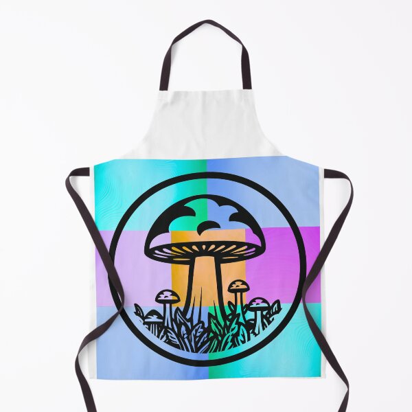 Item preview, Groovy Mushroom Silhouette on Vibrant Pop Art Gradient Panels designed and sold by Fredster1966.