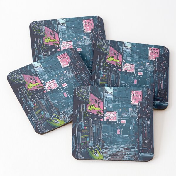 Item preview, Neon Cyberpunk Street designed and sold by KCrowDesigns.