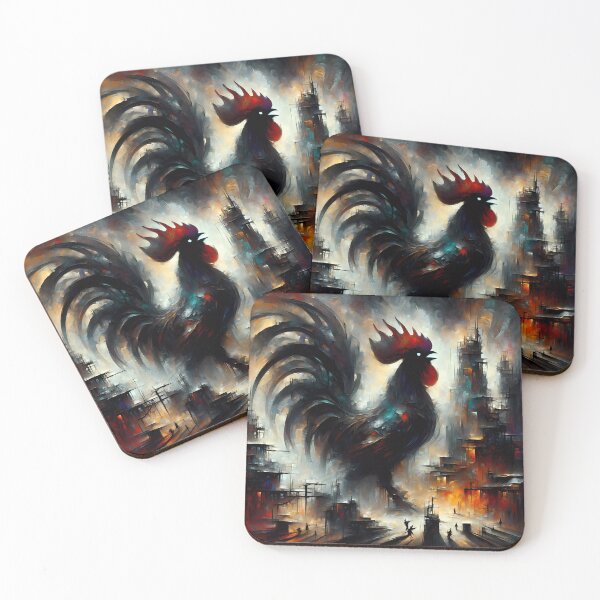 Item preview, Rooster Over Cityscape designed and sold by FNORD-10111.