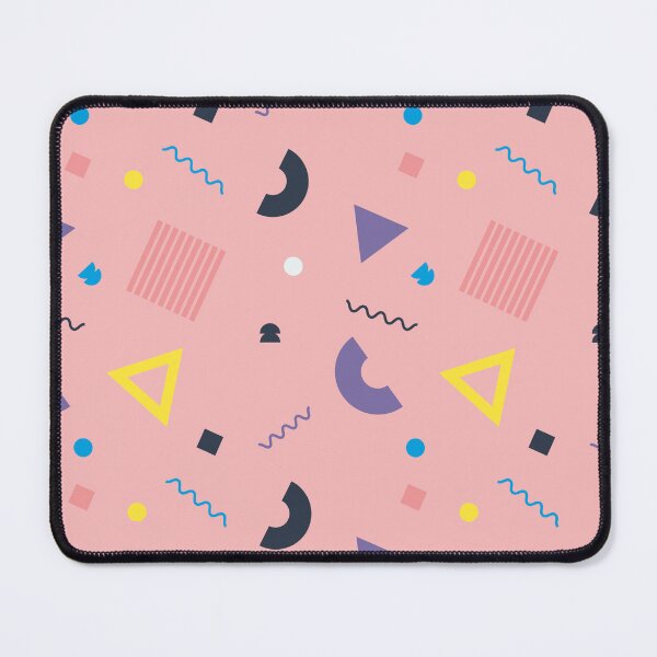 Item preview, Colorful geometric pattern on pink background designed and sold by Jamildesign.