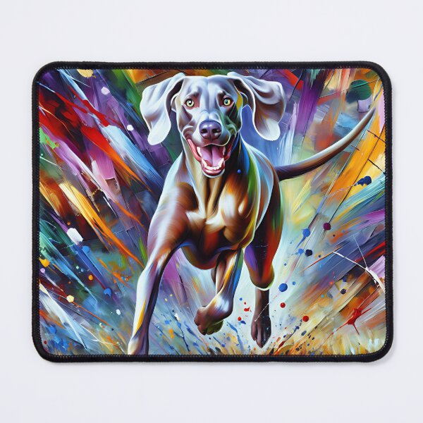 Item preview, Weimaraner Dog Portrait Acrylic Art Print Pet Portrait Gifts for Dog Lovers designed and sold by Puppy Puzzles Plus.