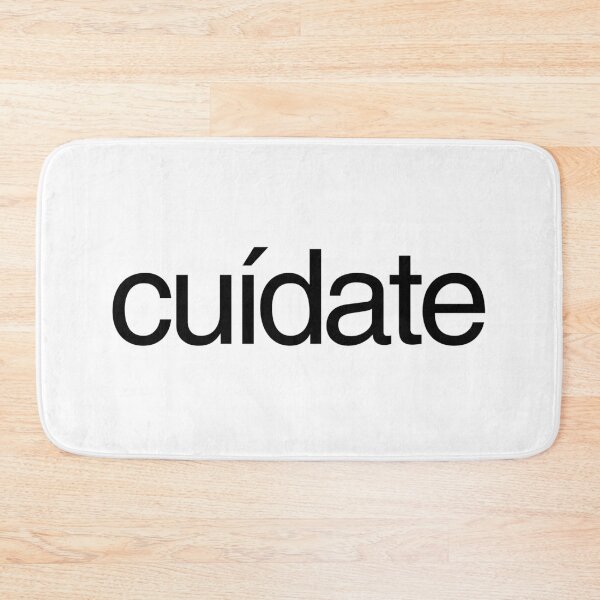 Aperçu de l'œuvre T-shirt autocollant latino "Cuidate, prends soin de toi" créée et vendue par Starving Artist.