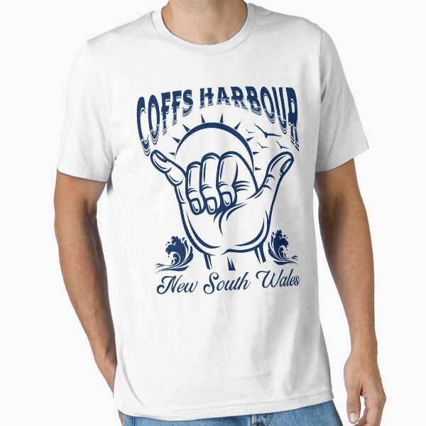 Item preview, Coffs Harbour New South Wales Australia Shaka Surf- Navy Blue designed and sold by SurfingLocales.