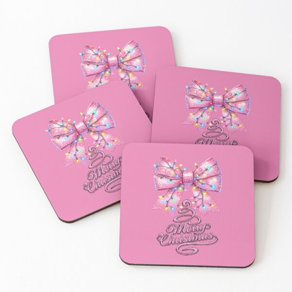 Item preview, Pink bow and lights, Christmas magic ignites. designed and sold by bAIryBarn.