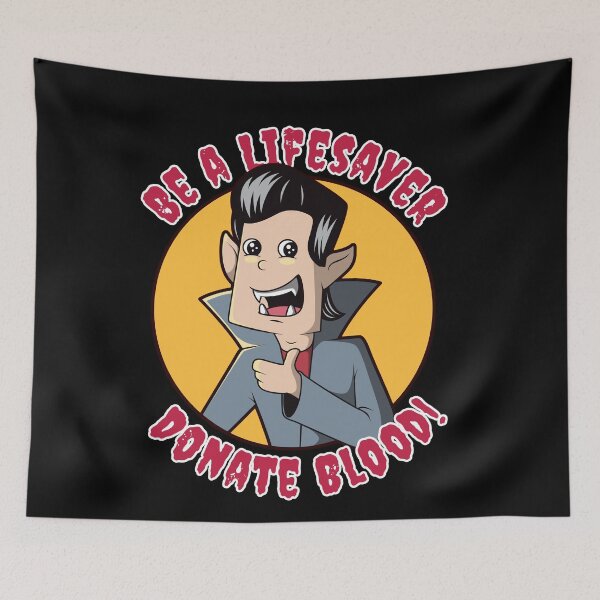 Item preview, Be a lifesaver, donate blood - funny Dracula vampire designed and sold by messy-nessie.