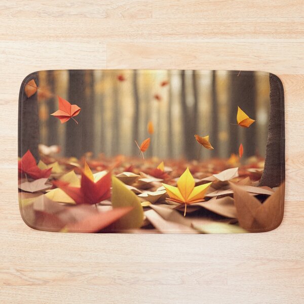 Item preview, Original Art - Crimson Cascades: Autumn Leaves Falling in the Enchanted Forest designed and sold by ArtfulFolds.
