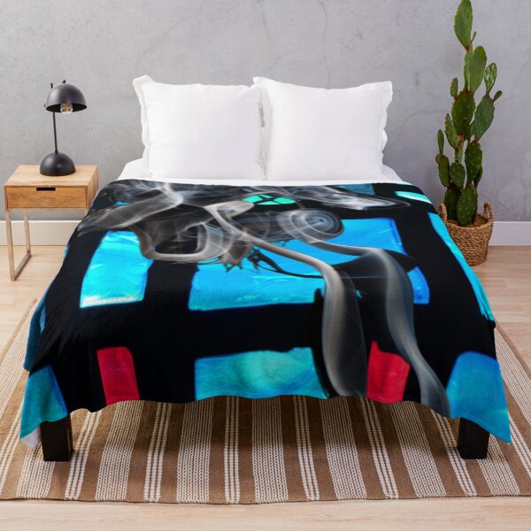 Item preview, abstract pattern blue cubism seamless pattern designed and sold by chuckletuckle.