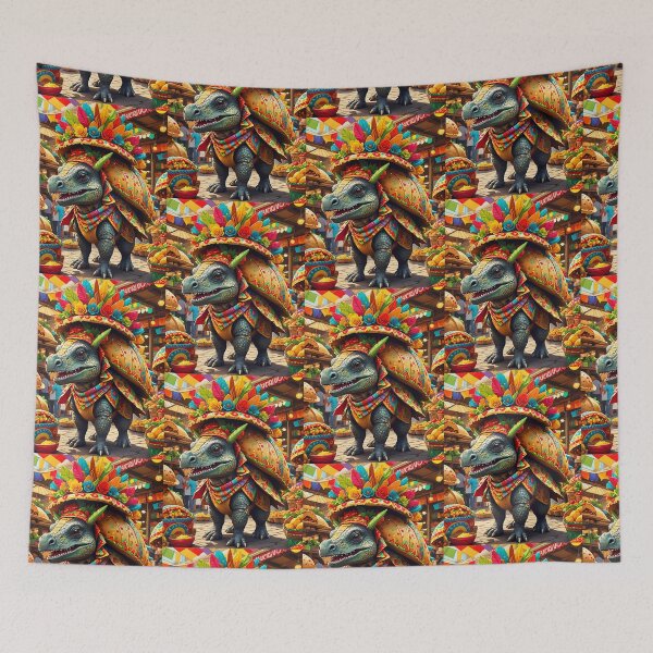 Item preview, Colorful Tacosaurus Rex – Funny Dinosaur Taco Meme designed and sold by Earth Nature Creations.