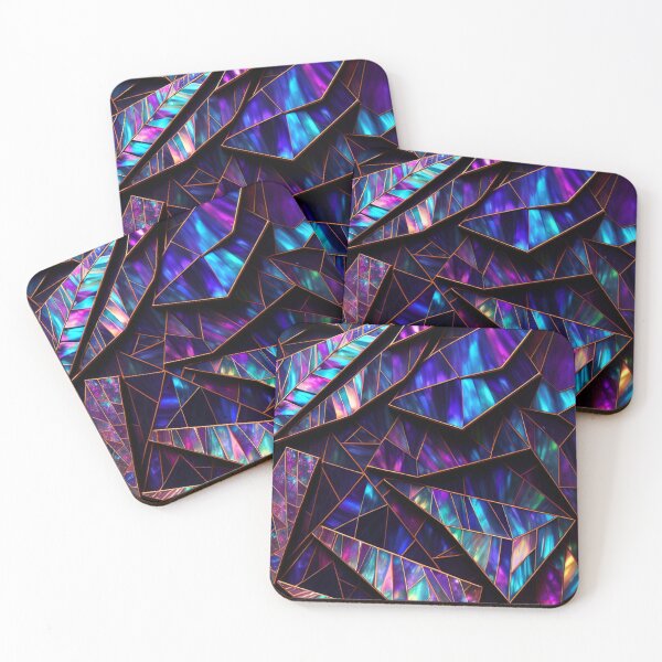 Item preview, Holographic Crystals Mosaic with Rose Gold designed and sold by BubbleGalaxy.