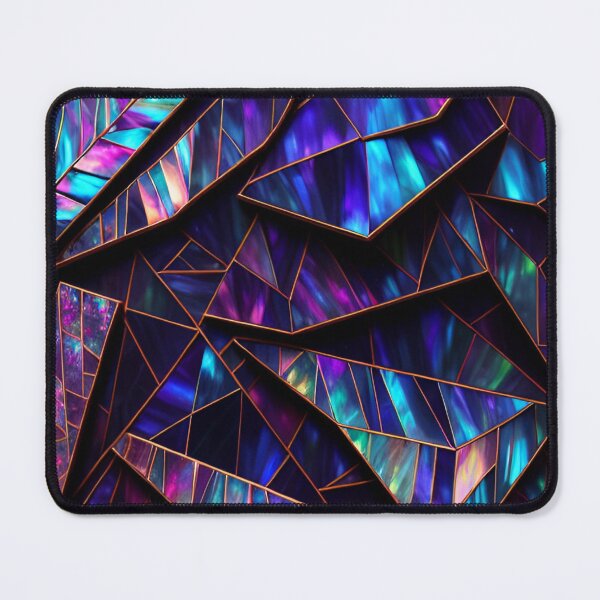 Item preview, Holographic Crystals Mosaic with Rose Gold designed and sold by BubbleGalaxy.