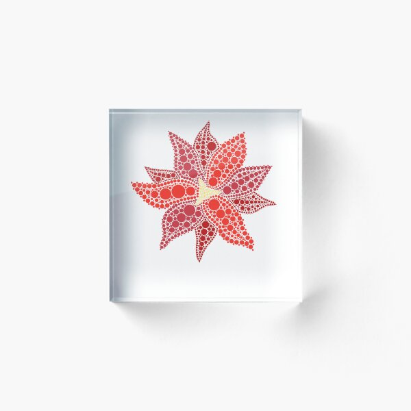Aperçu de l'œuvre Poinsettia de Noël à pois créée et vendue par Cardiff Creative.