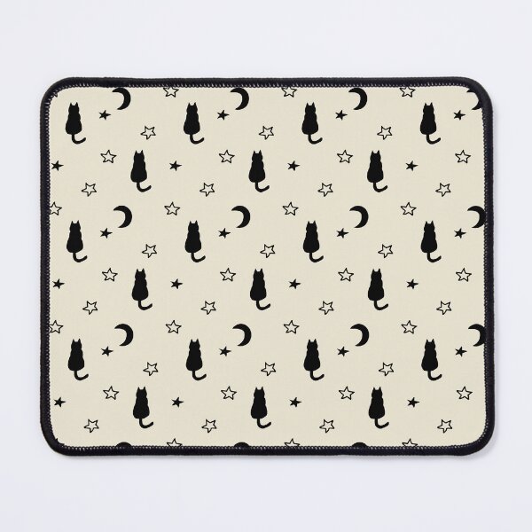Item preview, Patrón de gato negro, patrón de estampado de gato celestial, diseño ilustrado de gatito gato designed and sold by CEB1700.