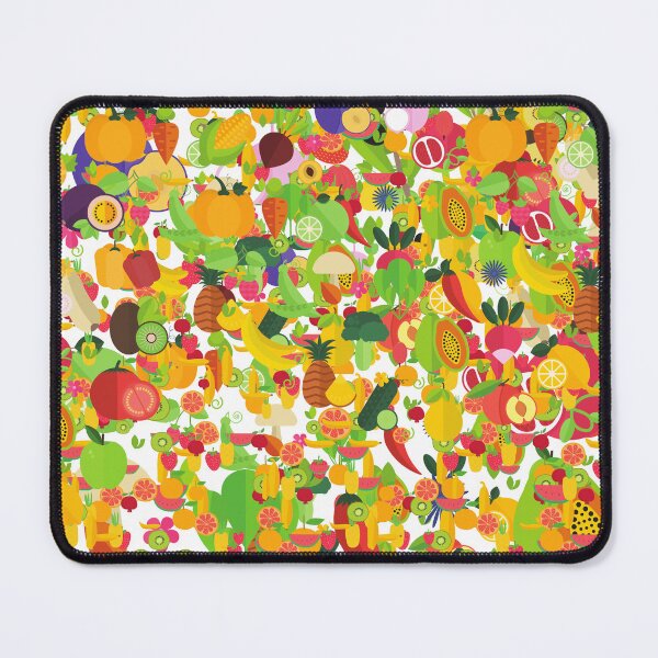 Item preview, Abstract kawaii fruits seamless pattern designed and sold by chuckletuckle.