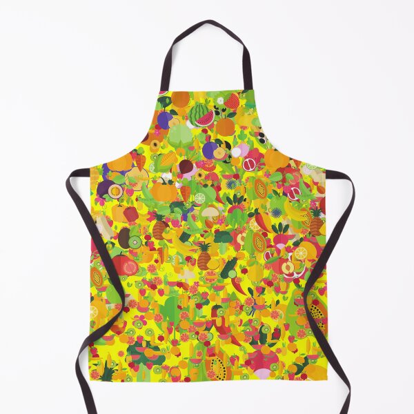 Item preview, Abstract kawaii fruits seamless pattern designed and sold by chuckletuckle.