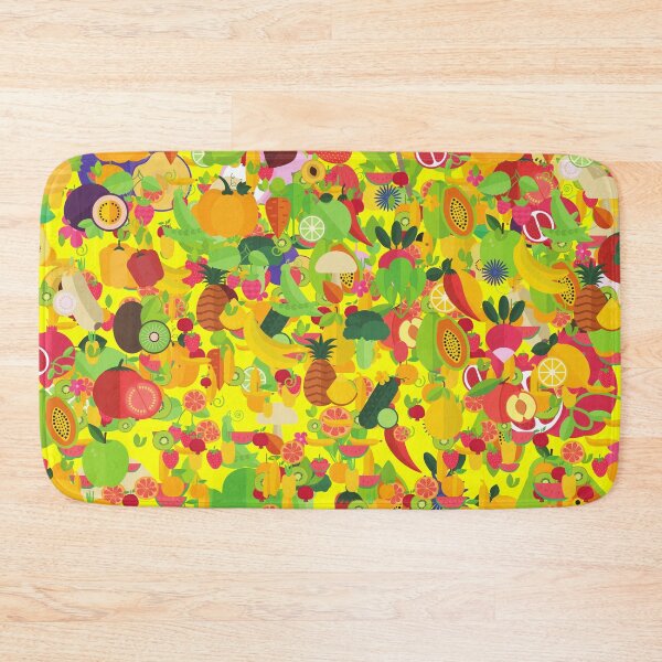 Item preview, Abstract kawaii fruits seamless pattern designed and sold by chuckletuckle.
