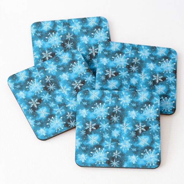 Item preview, Large Snowflakes on Christmas Light Blue designed and sold by Darcy777.