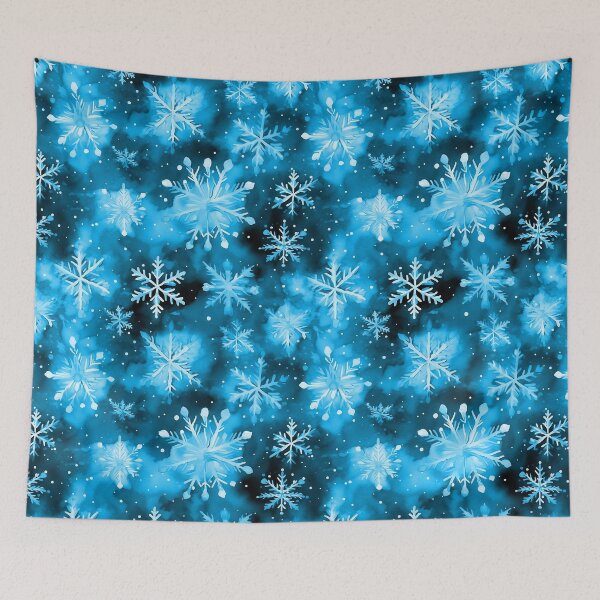 Item preview, Large Snowflakes on Christmas Light Blue designed and sold by Darcy777.
