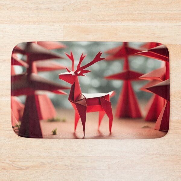 Item preview, Origami Art - Majestic Wanderers: Reindeer Roaming the Enchanted Forest designed and sold by ArtfulFolds.