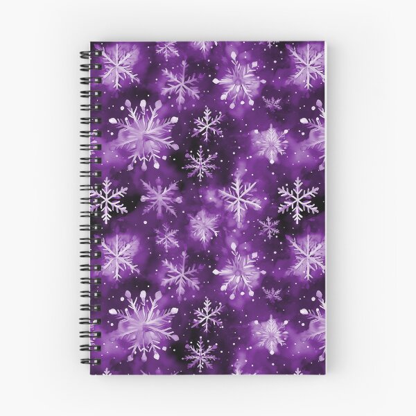 Item preview, Large Snowflakes on Christmas Deep Twilight Purple designed and sold by Darcy777.
