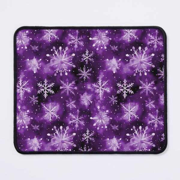 Item preview, Large Snowflakes on Christmas Deep Twilight Purple designed and sold by Darcy777.