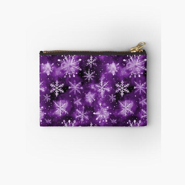 Item preview, Large Snowflakes on Christmas Deep Twilight Purple designed and sold by Darcy777.