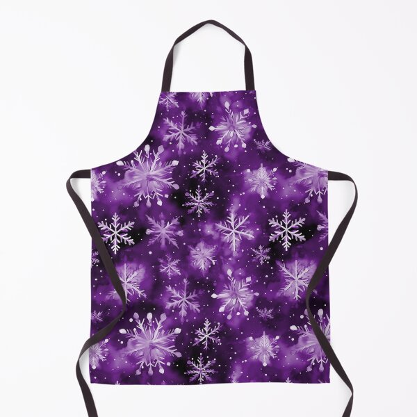 Item preview, Large Snowflakes on Christmas Deep Twilight Purple designed and sold by Darcy777.
