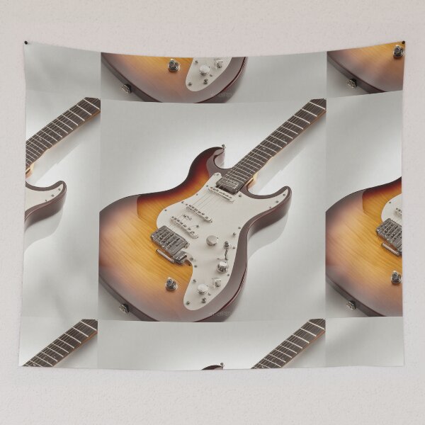 Item preview, Electric Guitar Isolated on White Background – Clean, Crisp Visual designed and sold by hjian8219.