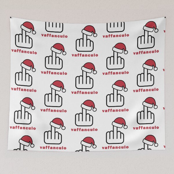 Item preview, vaffanculo Christmas funny middle finger designed and sold by EmeraldeaArt.