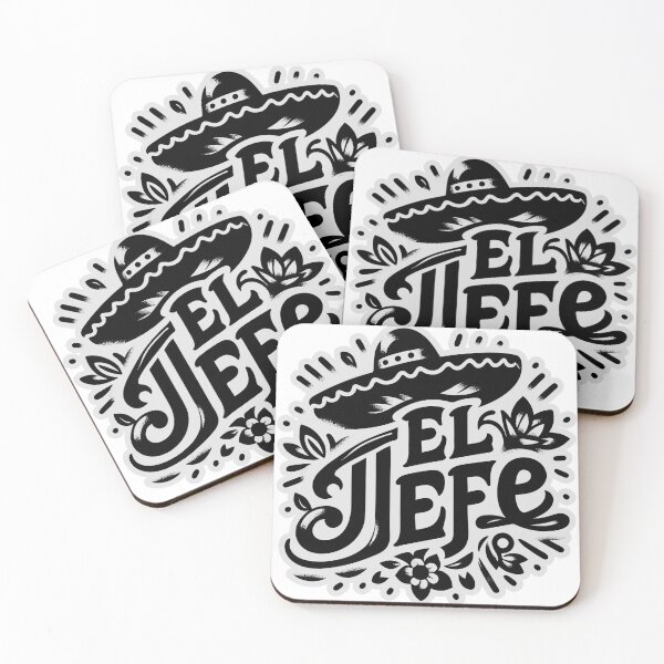 Item preview, El Jefe: A Sleek and Sophisticated Badge Design for the Boss designed and sold by Edgar Ramirez.