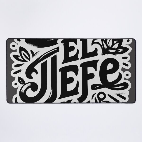 Item preview, El Jefe: A Sleek and Sophisticated Badge Design for the Boss designed and sold by Edgar Ramirez.