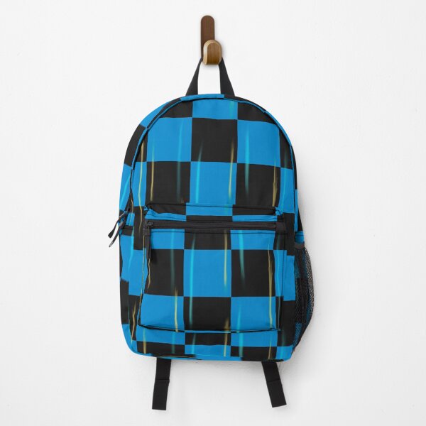 Item preview, Blue and Black Checkered Pattern with Blue and Yellow accents  designed and sold by Jessica Erin.