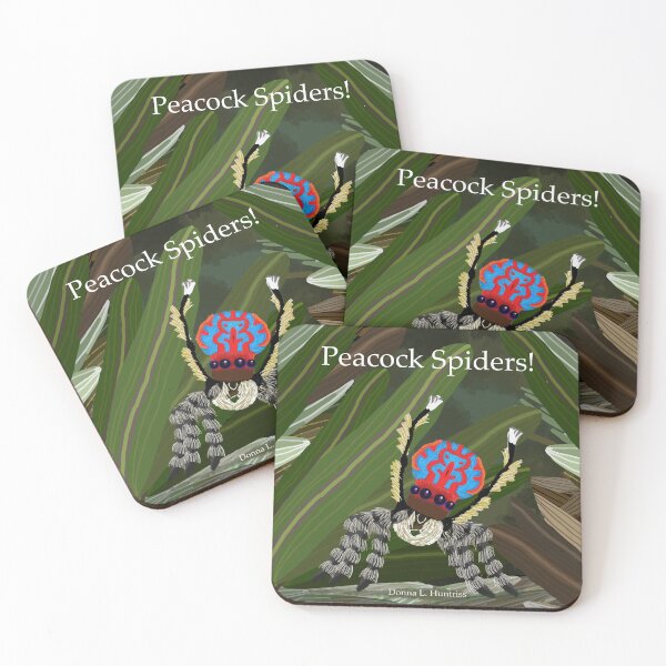 Item preview, Peacock Spiders Book cover mockup designed and sold by Donnahuntriss.