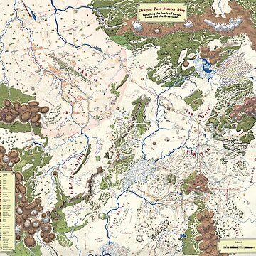Artwork thumbnail, Map of Dragon Pass (from Lands of RuneQuest: Dragon Pass) by Chaosium