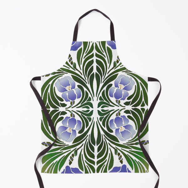 Item preview, Art Nouveau Iris tile- lt. purple designed and sold by HausHatfield.