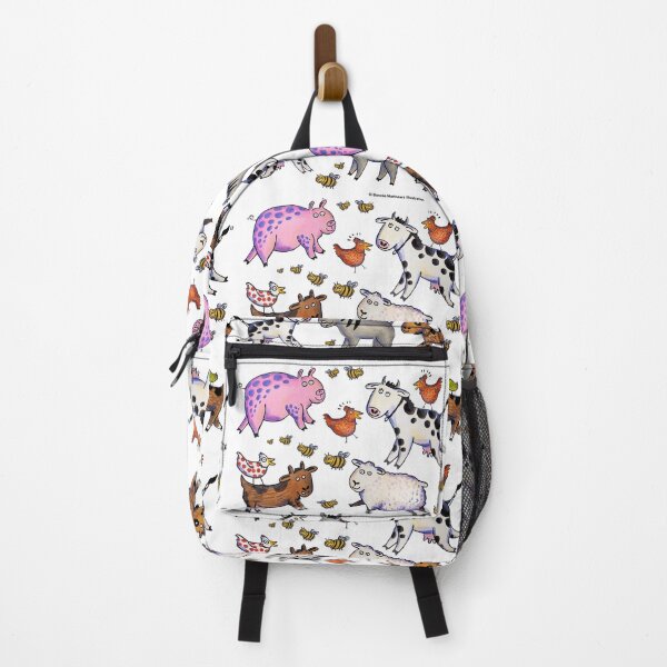 Item preview, Fun Farm Animals with white background designed and sold by BonnieCreative.