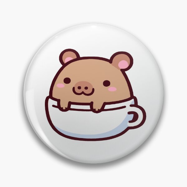 Item preview, Cup capybara, capybara in kawaii chibi style in a cup designed and sold by AdrianMDesigns.