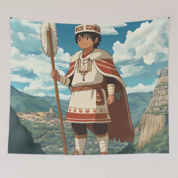 Item preview, Incan hero | Anime style designed and sold by ComicsFactory.
