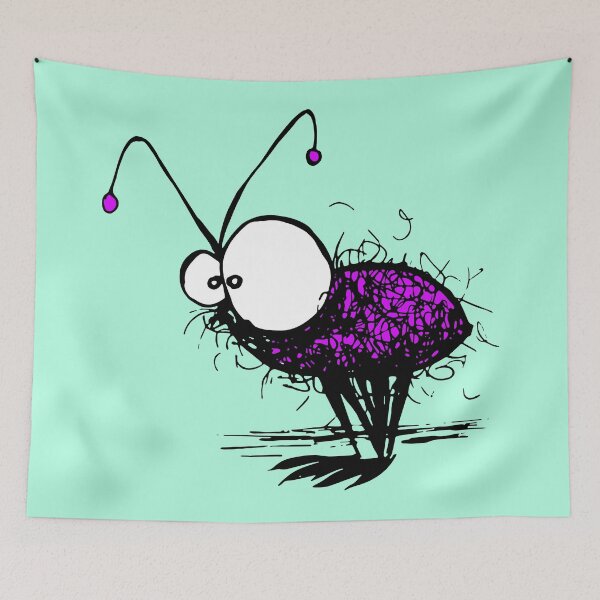 Item preview, funny mayfly mosquito illustration designed and sold by RAWWR.