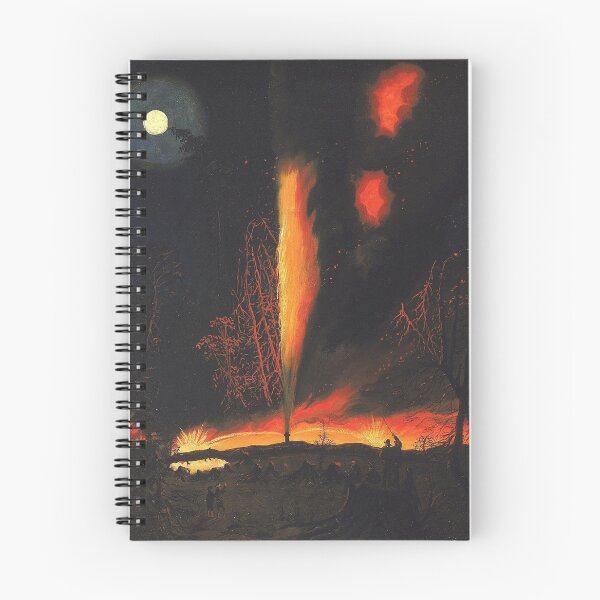 Item preview, Burning Oil Well at Night | John D. Rockefeller designed and sold by HighIQHistory.