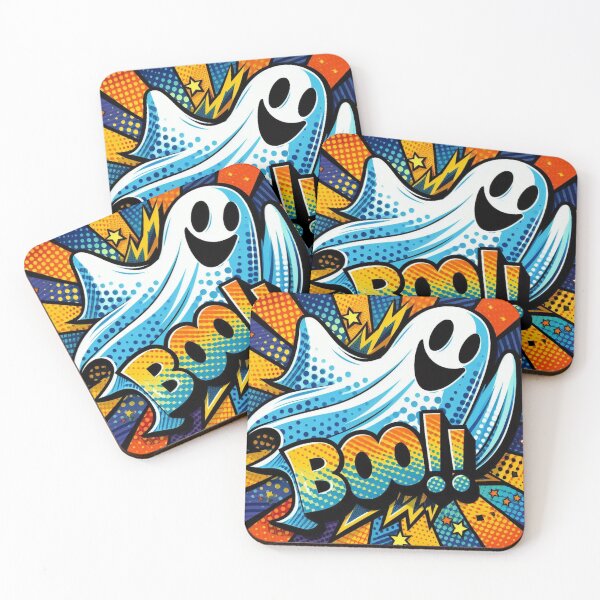 Artikelvorschau, Halloween-Boo-Geist-Pop-Art Retro entworfen und verkauft von NYPop.