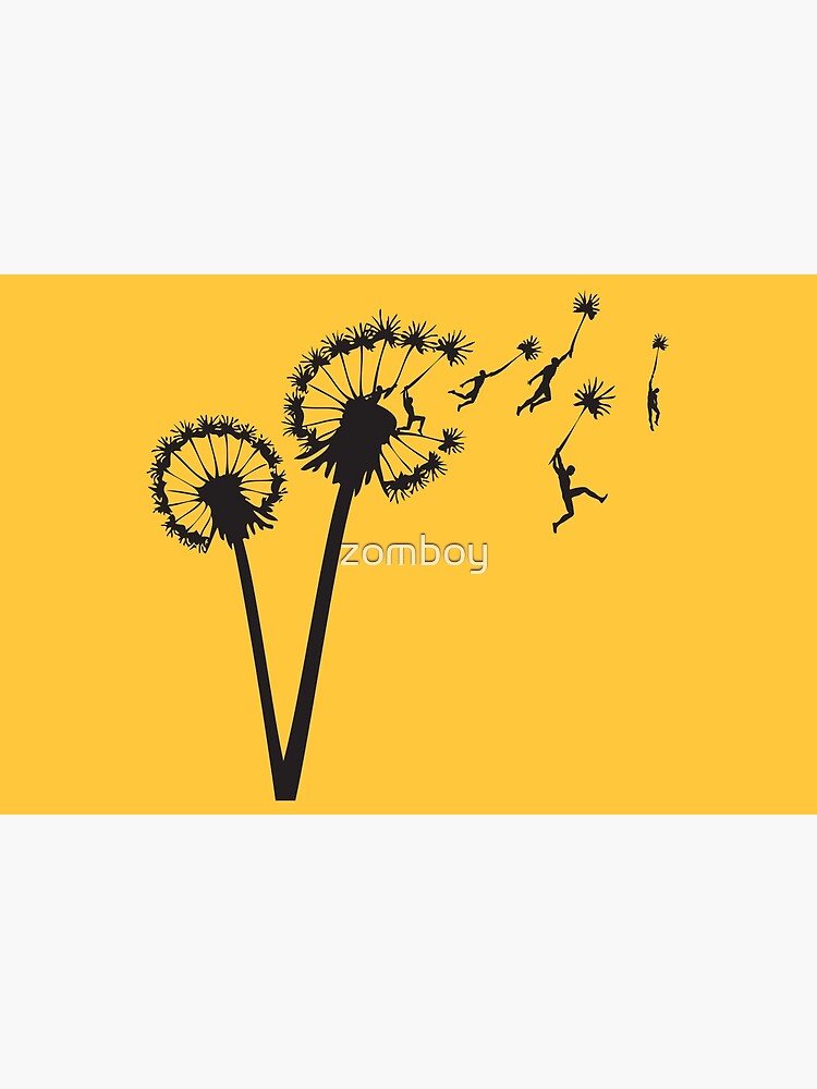 Thumbnail 2 of 2, Greeting Card, Dandylion People Flight designed and sold by zomboy.
