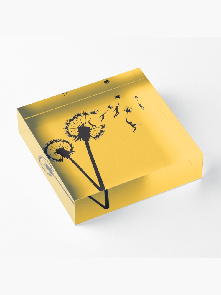 Alternate view of Dandylion People Flight Acrylic Block