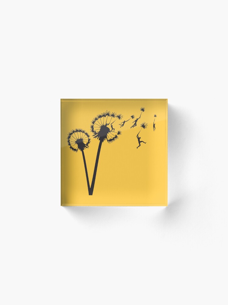 Alternate view of Dandylion People Flight Acrylic Block