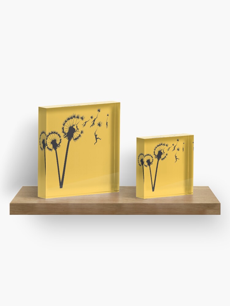 Alternate view of Dandylion People Flight Acrylic Block