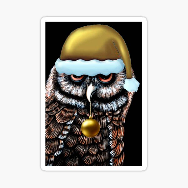 Item preview, Festive Owl designed and sold by Linda Callaghan.