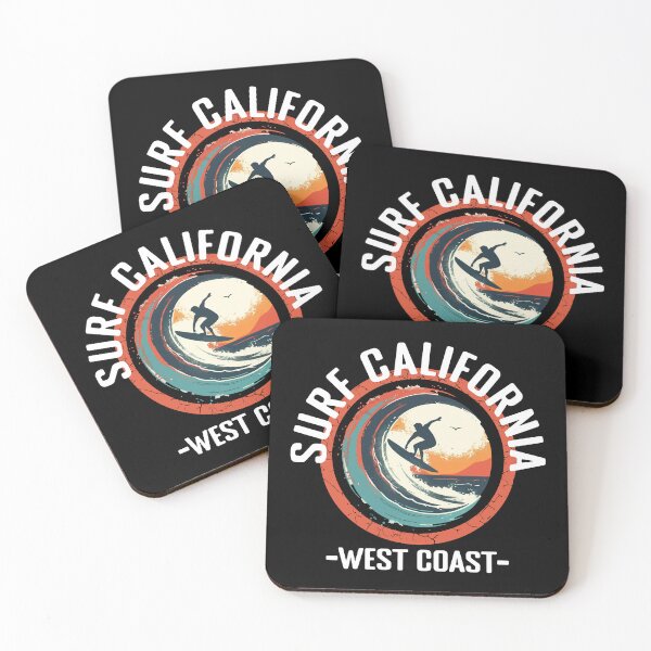 Item preview, Surf California - West Coast (with White Lettering) designed and sold by VelvetRoom.