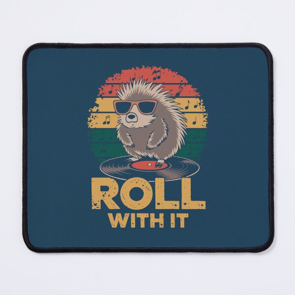 Item preview, Roll With It Funny Porcupine Anime Animal designed and sold by NosandEdgy.